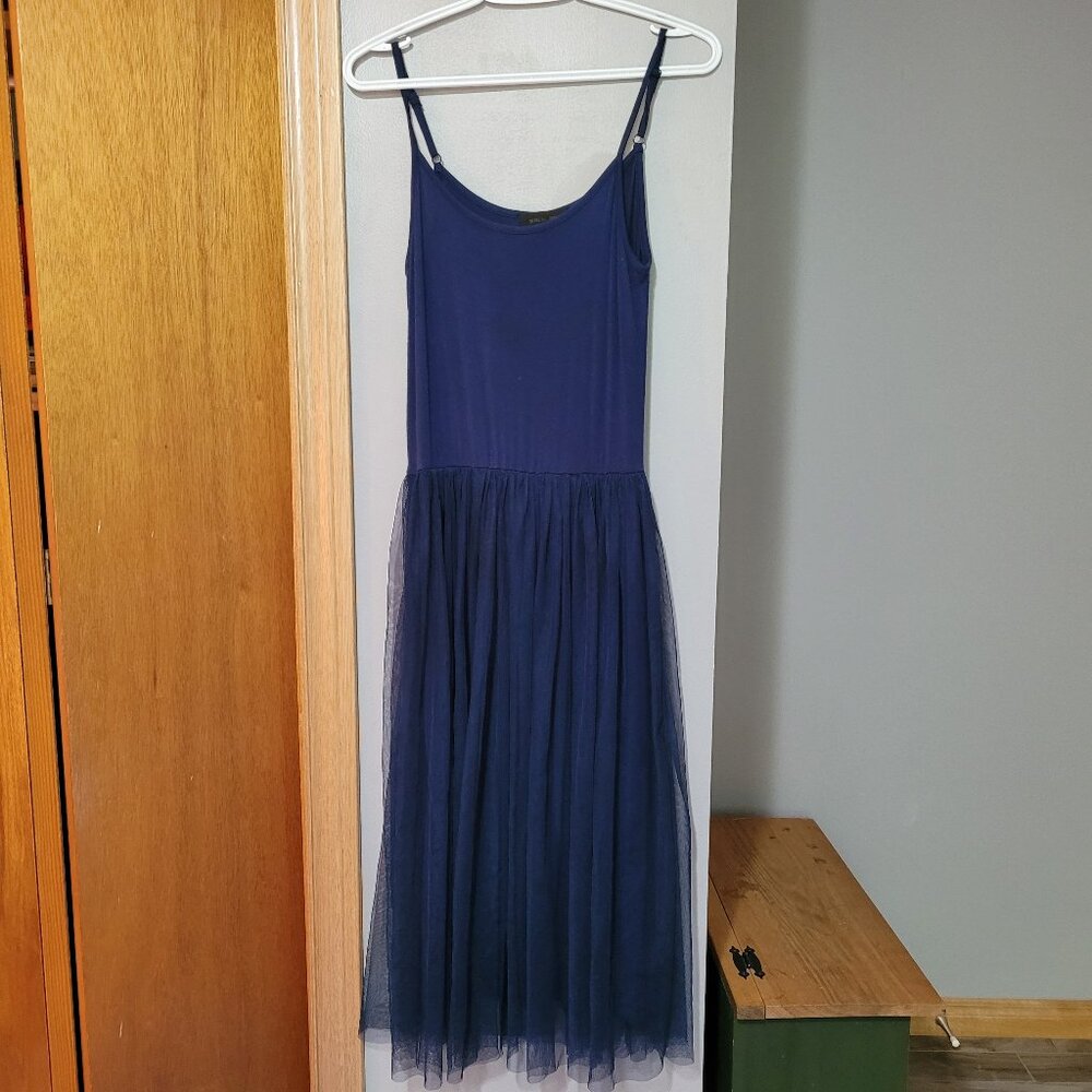 Spaghetti Strap Camisole Slip Tulle Skirt Ballerina Style Dress